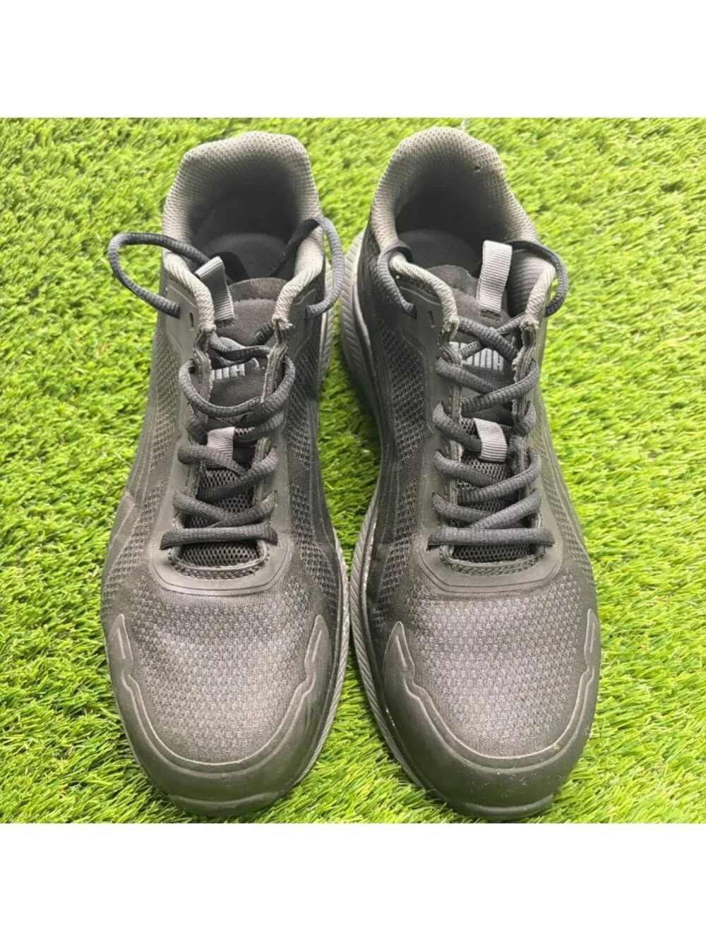Puma Motion PWR Slide Mens Size 10 Black Gray Composite Toe Safety Work Shoes